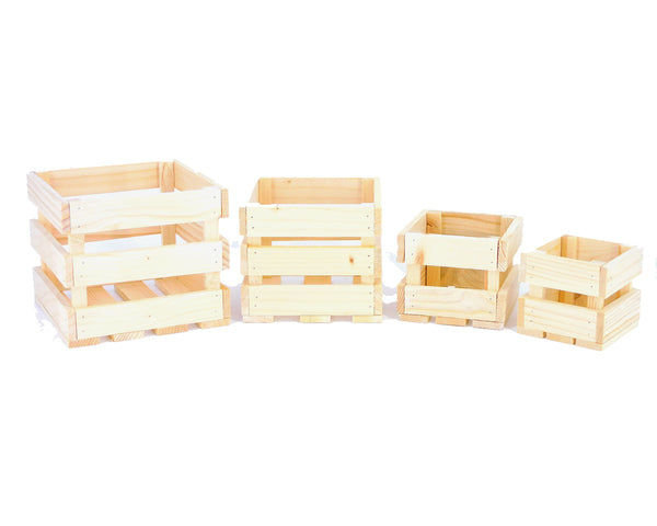 Cassette quadrate in legno